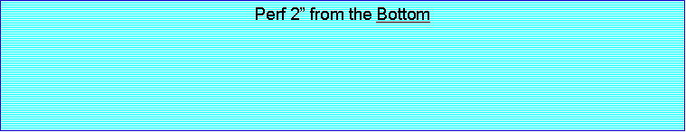 Text Box: Perf 2” from the Bottom
