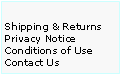 Text Box: Shipping & Returns
Privacy Notice
Conditions of Use
Contact Us